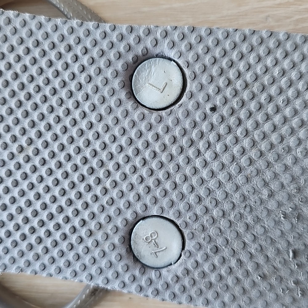 Silver Flip Flops - Picture 4 of 6